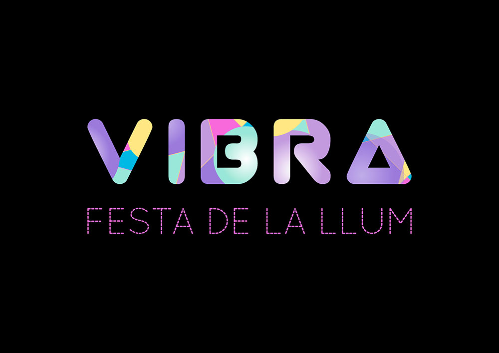 Diseño de logotipo Vibra Fiesta de la luz Girona