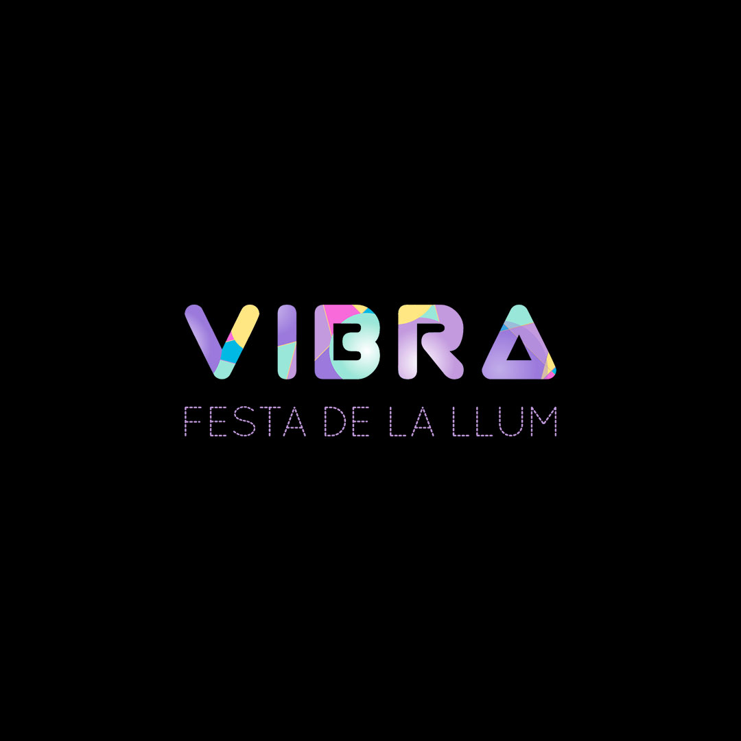 Diseño de logotipo Vibra Fiesta de la luz Girona