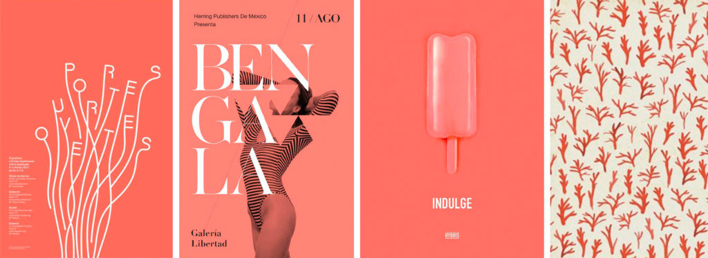 Pantone Living Coral en tus diseños