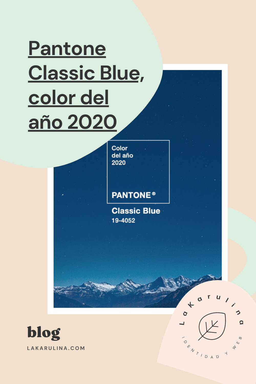 Pantone Classic Blue, el color del año 2020