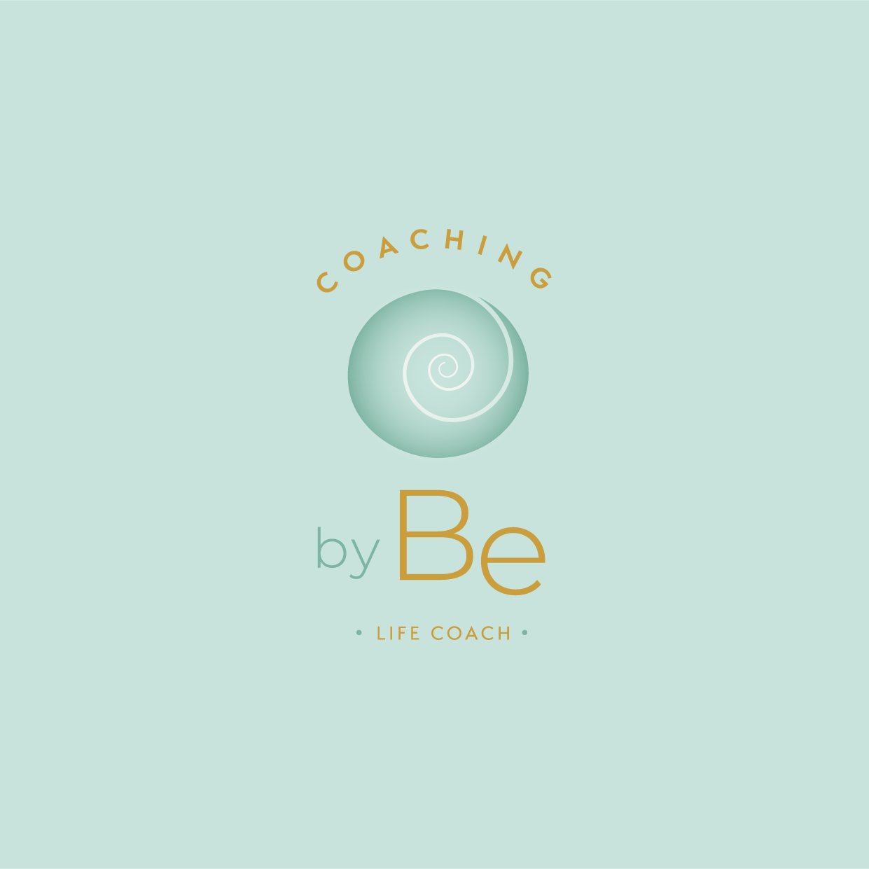 Diseño logotipo identidad corporativa Coaching by Be