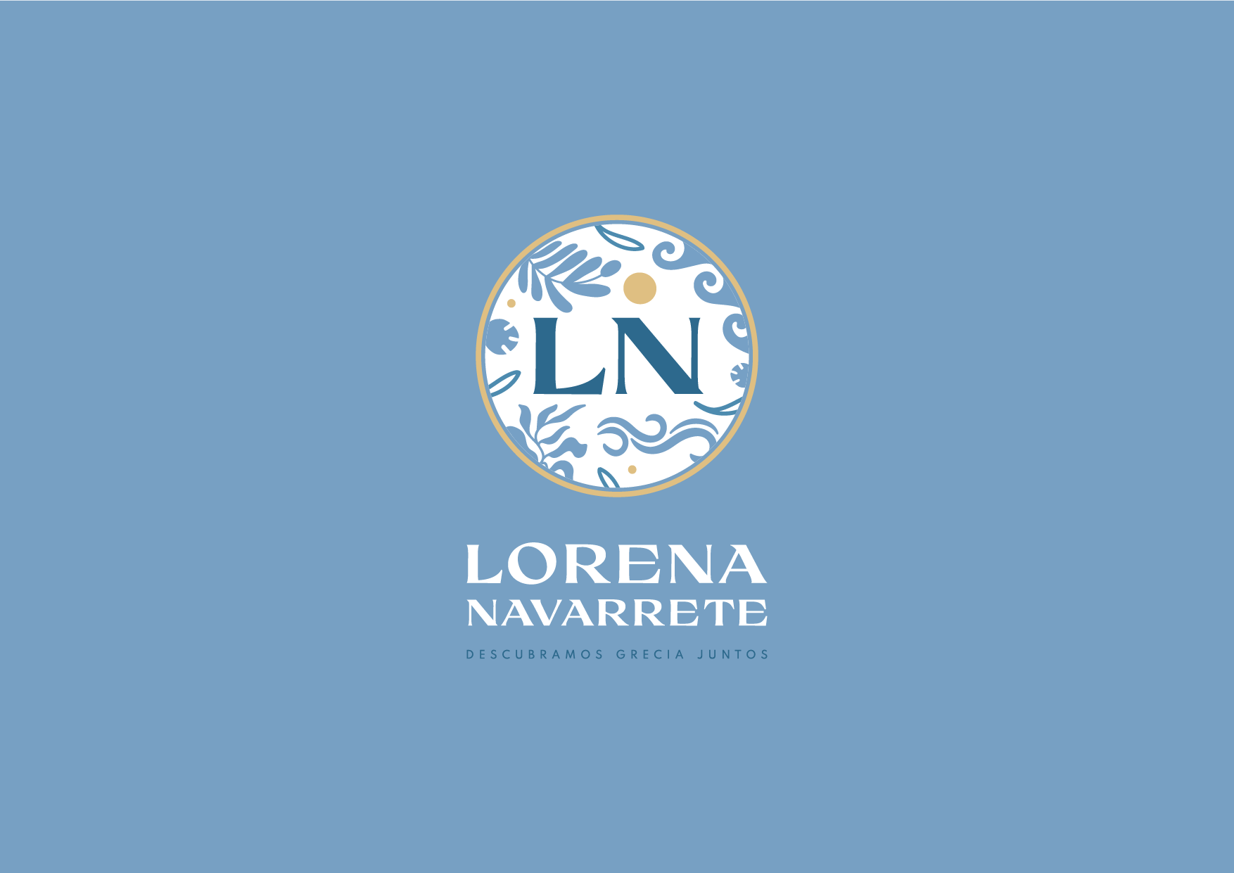 Diseño logotipo identidad corporativa Lorena Navarrete
