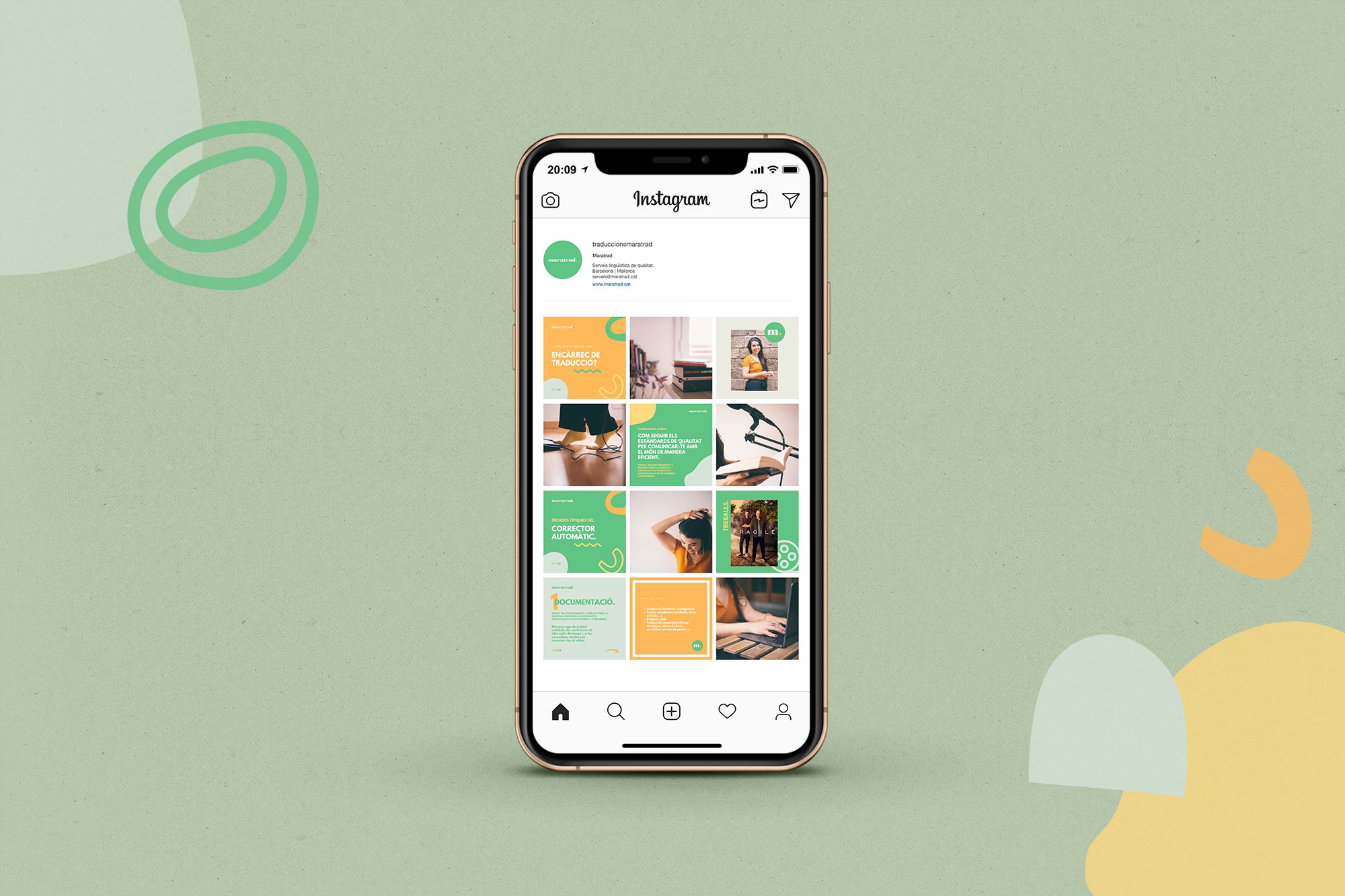 Maratrad diseño instagram corporativo