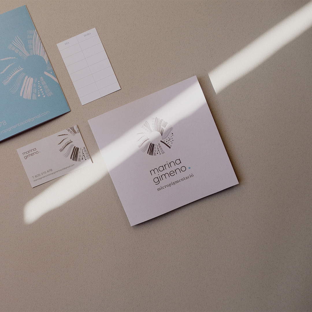 Diseño de identidad corporativa Marina Gimeno Micropigmentació