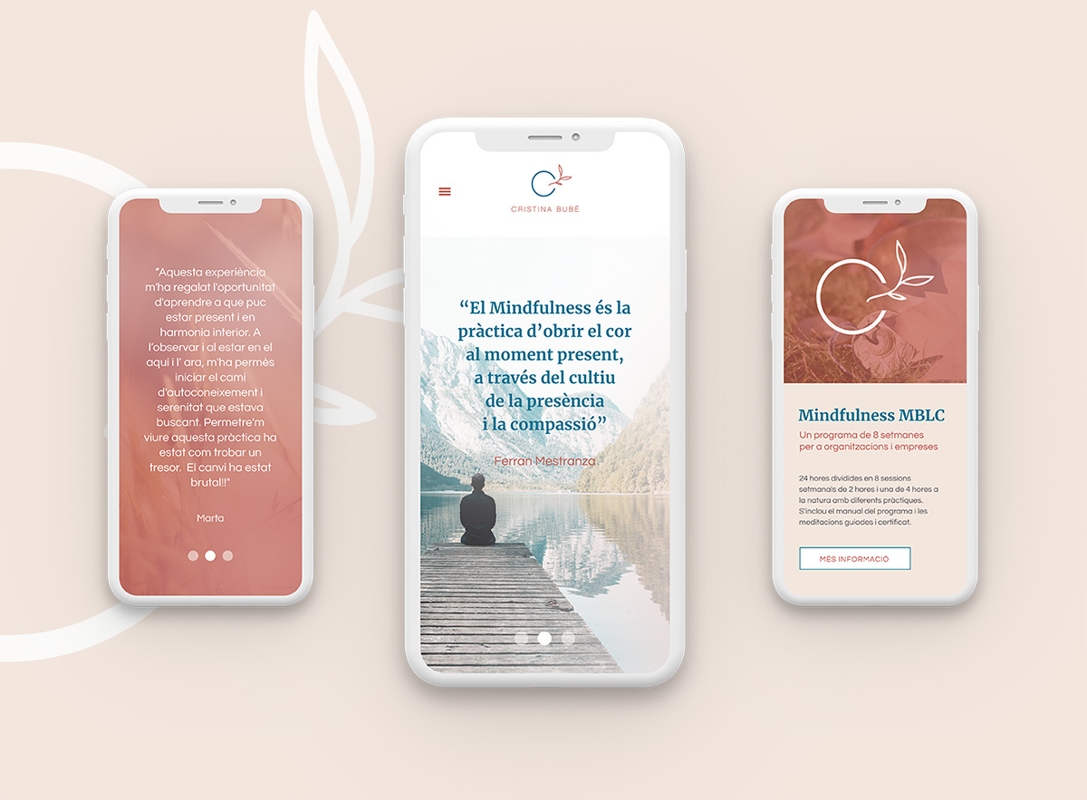 Diseño web Cristina Bubé Mindfulness