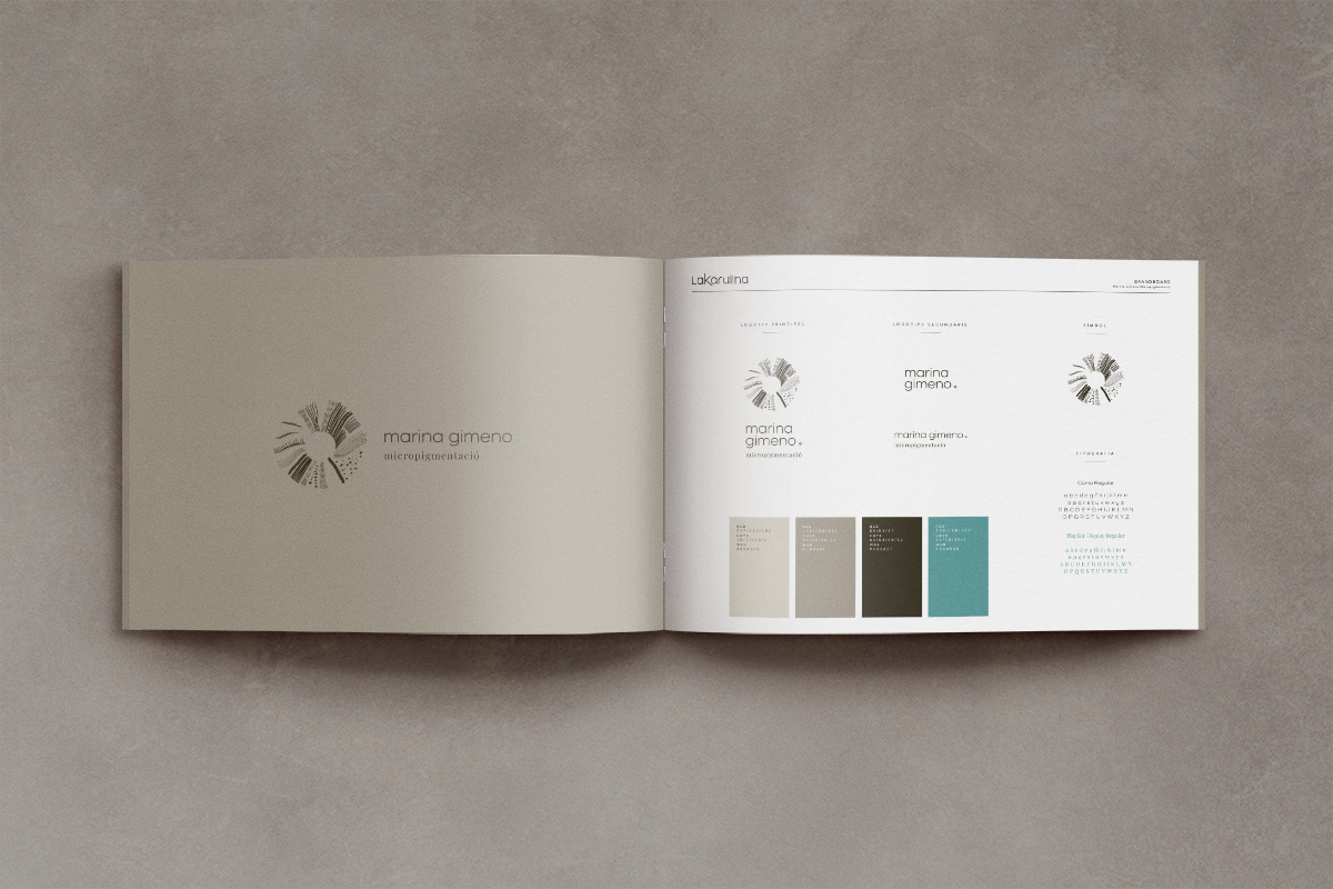 Diseño de identidad corporativa Marina Gimeno Micropigmentació