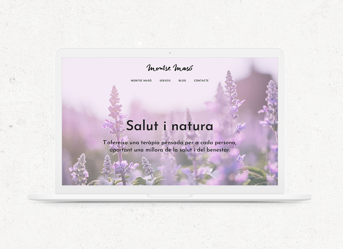 Diseño web terapias salud Montse Masó