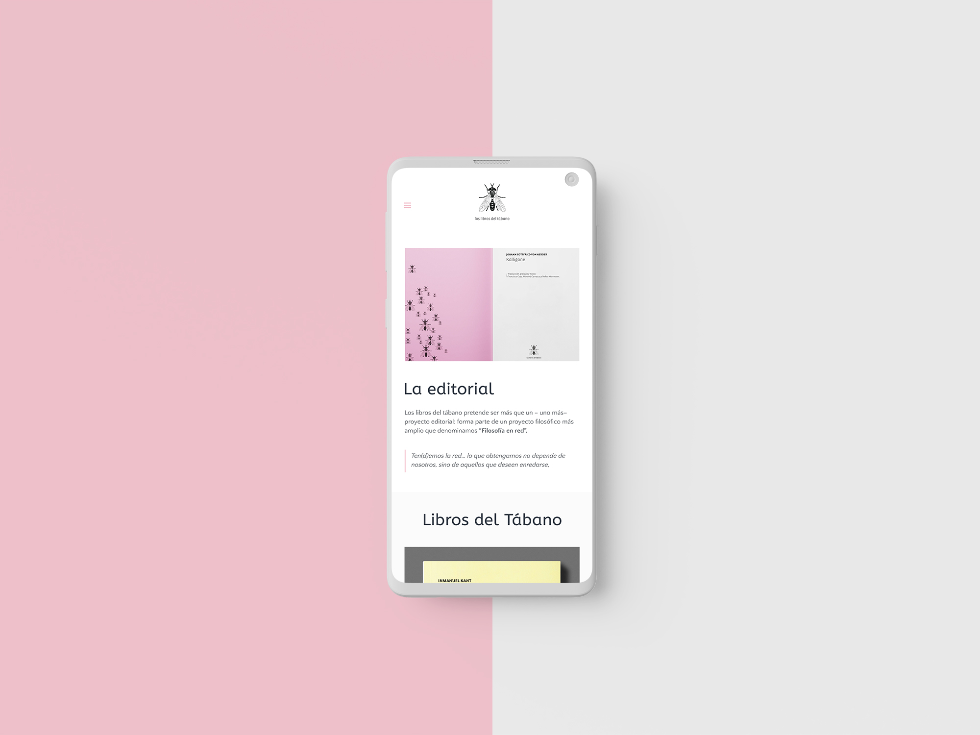 Diseño web Editorial Libros del Tábano