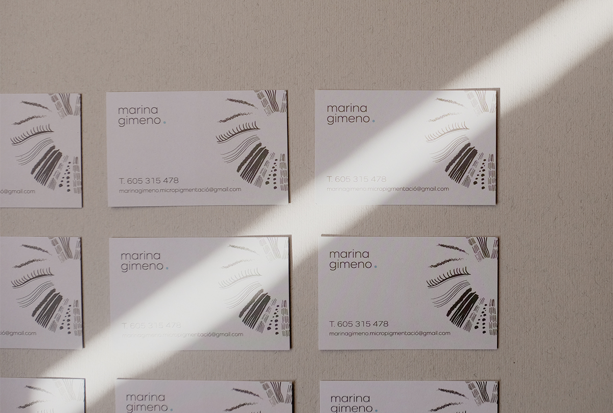 Diseño de identidad corporativa Marina Gimeno Micropigmentació