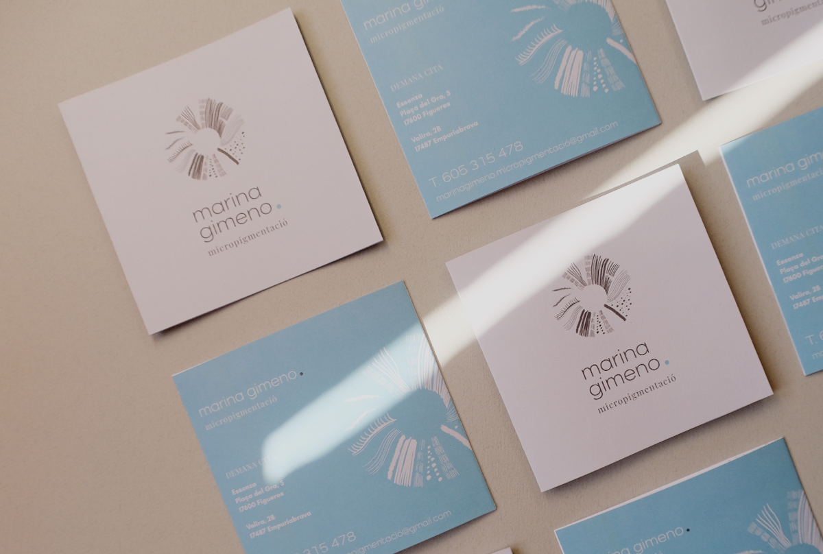 Diseño de identidad corporativa Marina Gimeno Micropigmentació