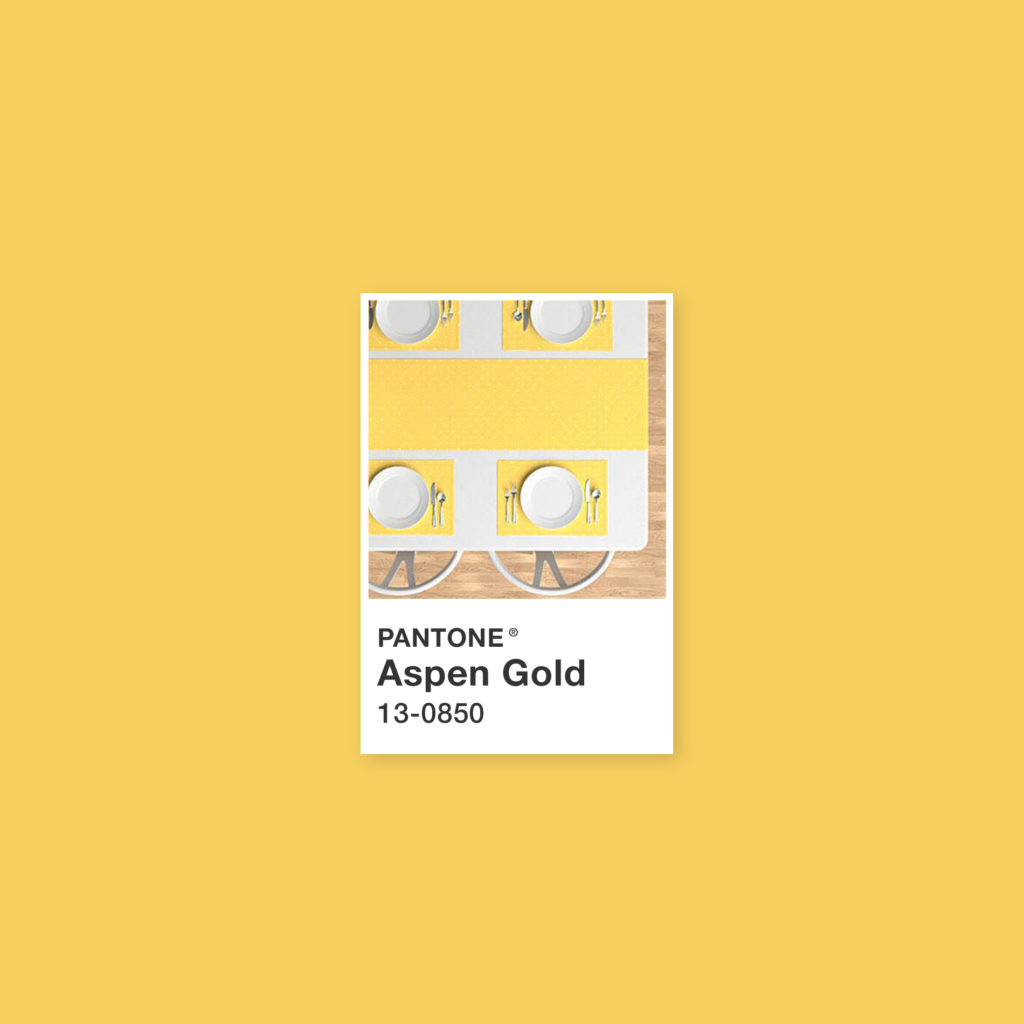 Colores primaverales: Pantone. Amarillo Aspen Gold