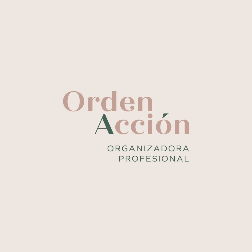 Diseño logotipo identidad corporativa Ordenacción organizadora profesional