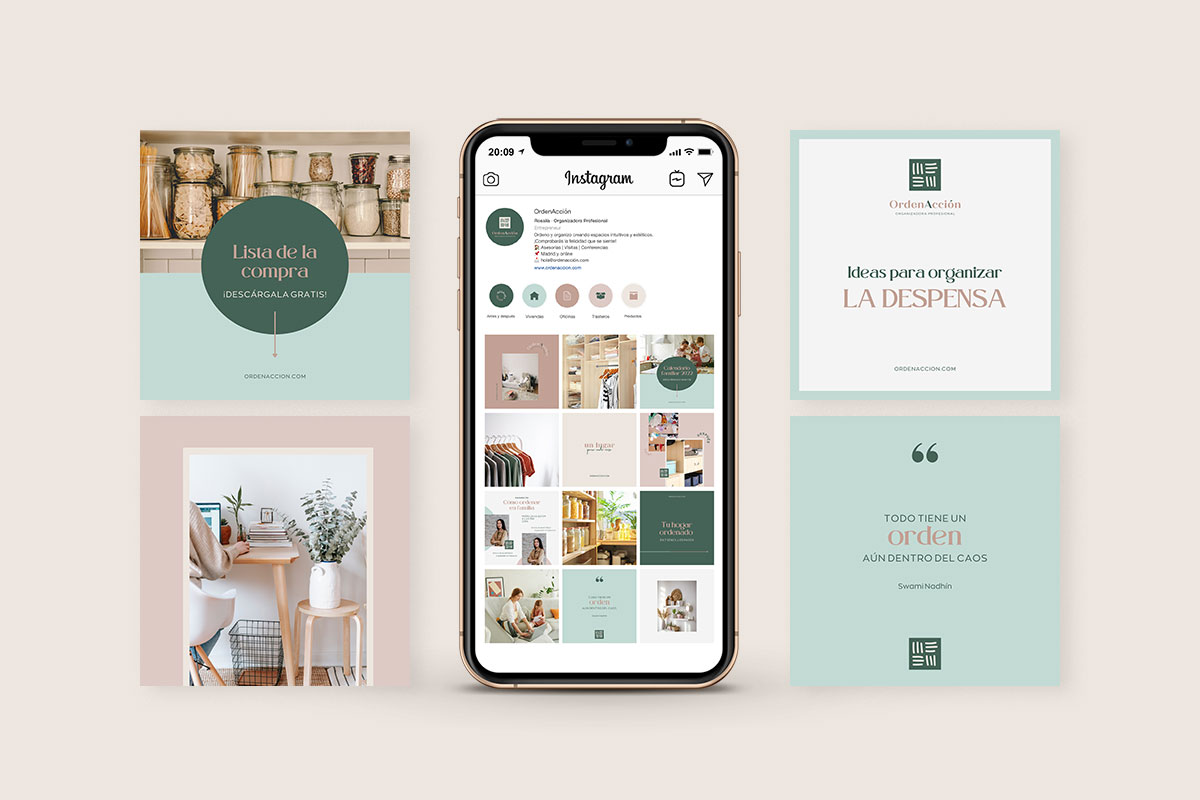 Diseños personalizados y corporativos para Instagram