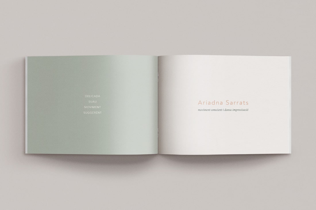 Diseño de identidad Ariadna Sarrats - Logotipo principal
