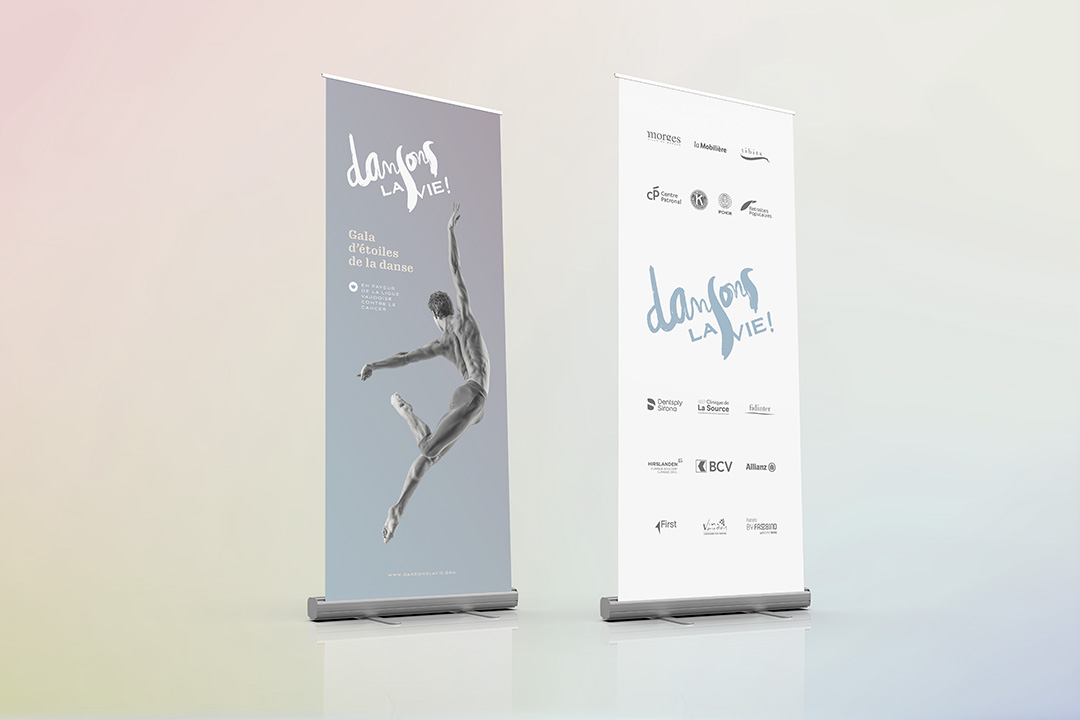Dansons La Vie Diseño de rollup para la gala