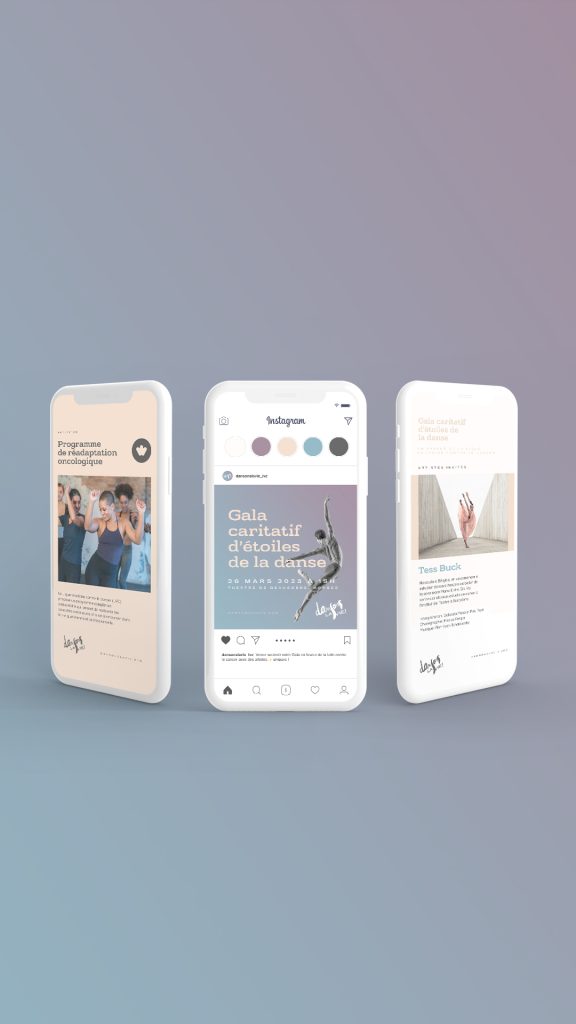 Dansons La Vie diseño corporativo para Instagram