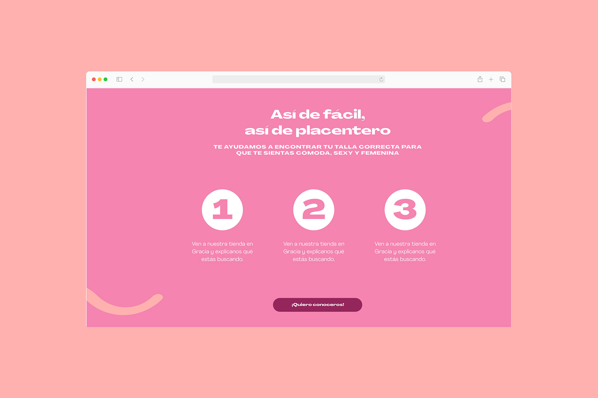 Diseño de página web minimalista y envolvente para YUD Corsetería por Mxin.