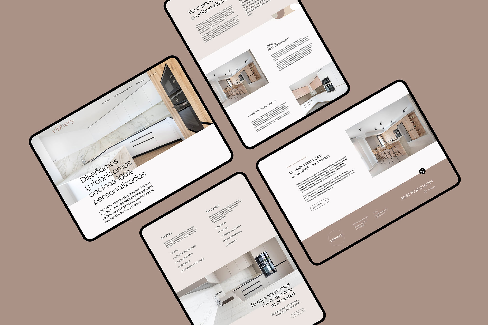 Diseño web estratégico y profesional para fabricante de cocinas a medida.