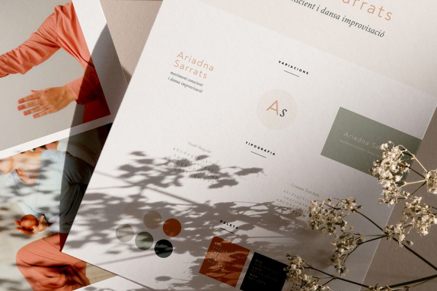Brandboard identidad corporativa Ariadna Sarrats